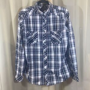 Hélix Casual Western Cowboy Shirt Size L